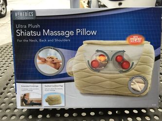 Ultra Plush Shiatsu Massage Pillow with Heat By HOMEDICS