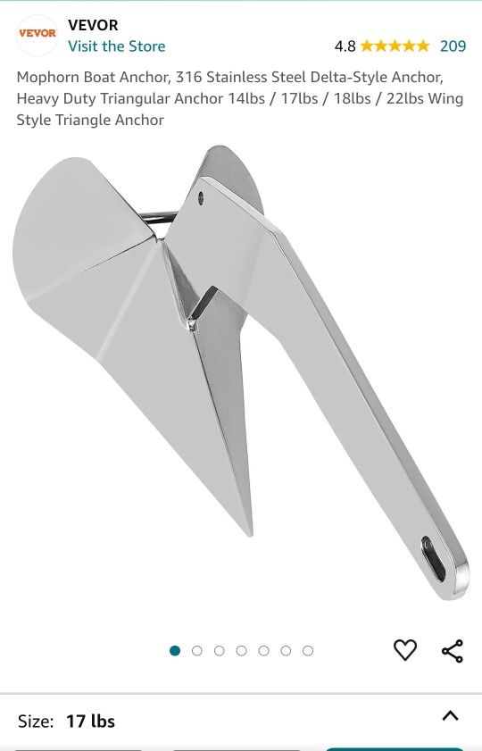 Vevor 17 lb Anchor