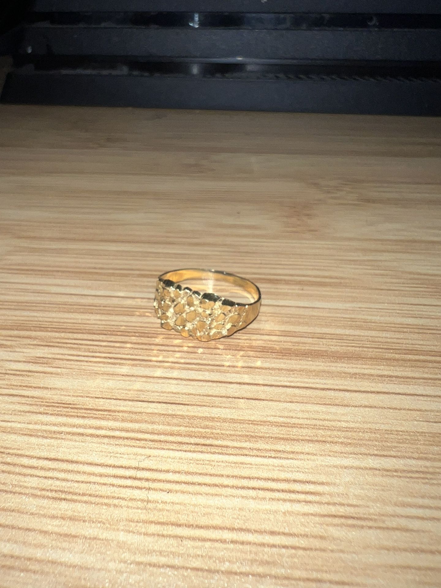 10k Solid Gold Nugget Ring