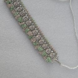 Heavy Chokers  Set With   Earings  And Maang Teeka