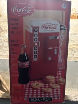 Coca-Cola Vending Machine Cookie Jar 11 3/4"