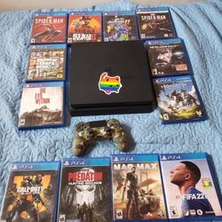 Like New Conditions Playstation 4 Slim 1,000GB $175! The 500GB PS4 Slim $150! Looking To Sell All Separately $15! Per Great Game & $10! Regular game