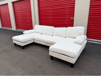 Light Beige 3 Piece U Shape Sectional Sofa