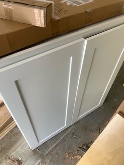 White wall shaker  cabinet