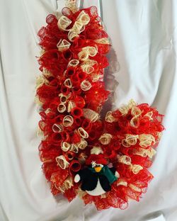 Candy cane wreath