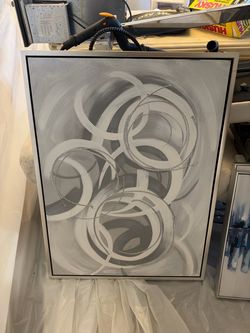 Large Modern Abstract Wall Art – $50