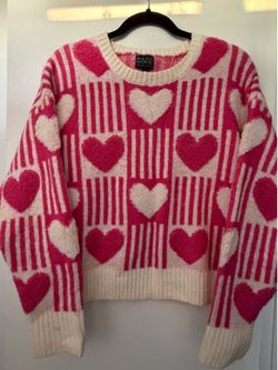 Heart sweater- Large