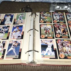 Binder Full Of Collectable Baseball/ Basketball/ Football/ Batman Cards + More