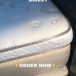 Memory Foam Hybrid Mattress And Box Set Queen 
