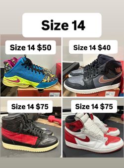 Jordan Nikes size 14 men cheap