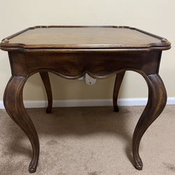 Beautifully Carved Mahogany End Table