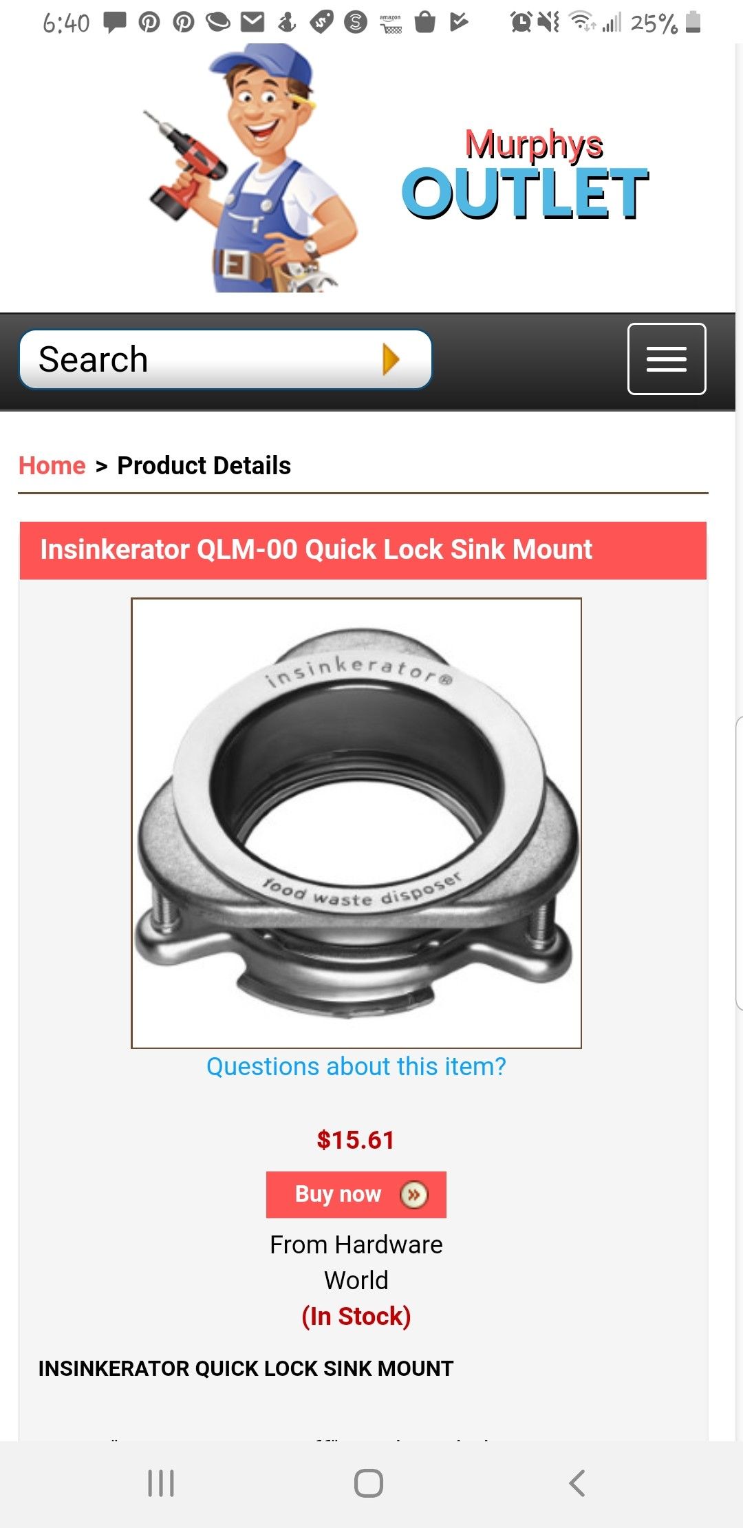 Quick lock
