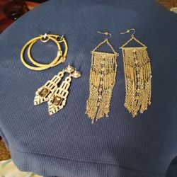 Beautiful Earrings Three Pair Brand New