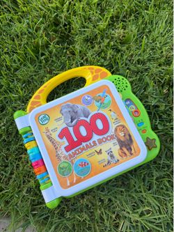 Child bilingual plastic carry book, 100 animals book!