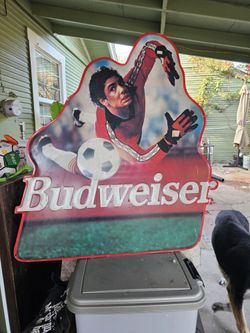 Bud Soccer Sign