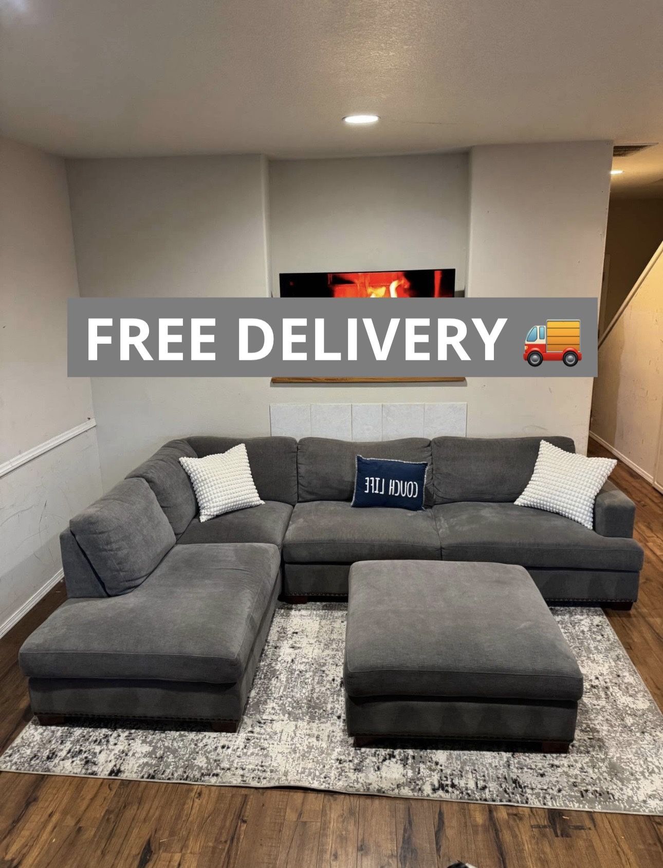 Large Costco sectional free delivery