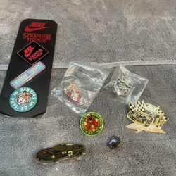 NIKE STRANGER THINGS PIN SET 3 HAWKINS SCOOPS AHOY Other Pins Dr Pepper Lot