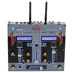 QFX MX‑3 Dual Bluetooth DJ Mixer 