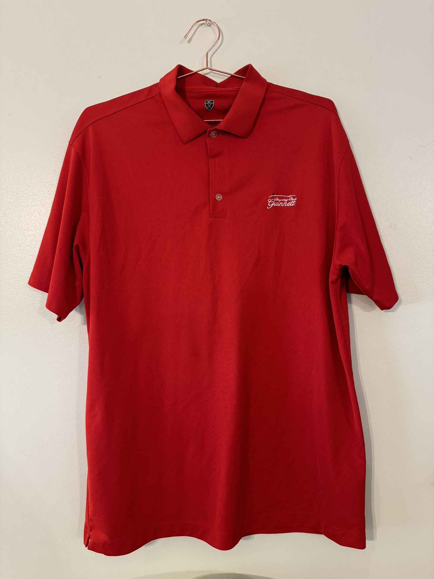 Nike Golf Polo Shirt Size XL Red