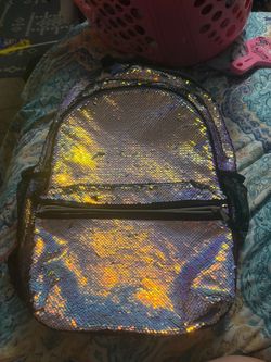 Holographic Sequin Backpack