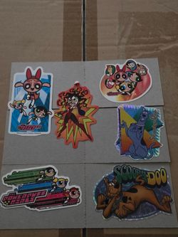 Powerpuff Girls & Scooby-Doo Vintage Sticker Set