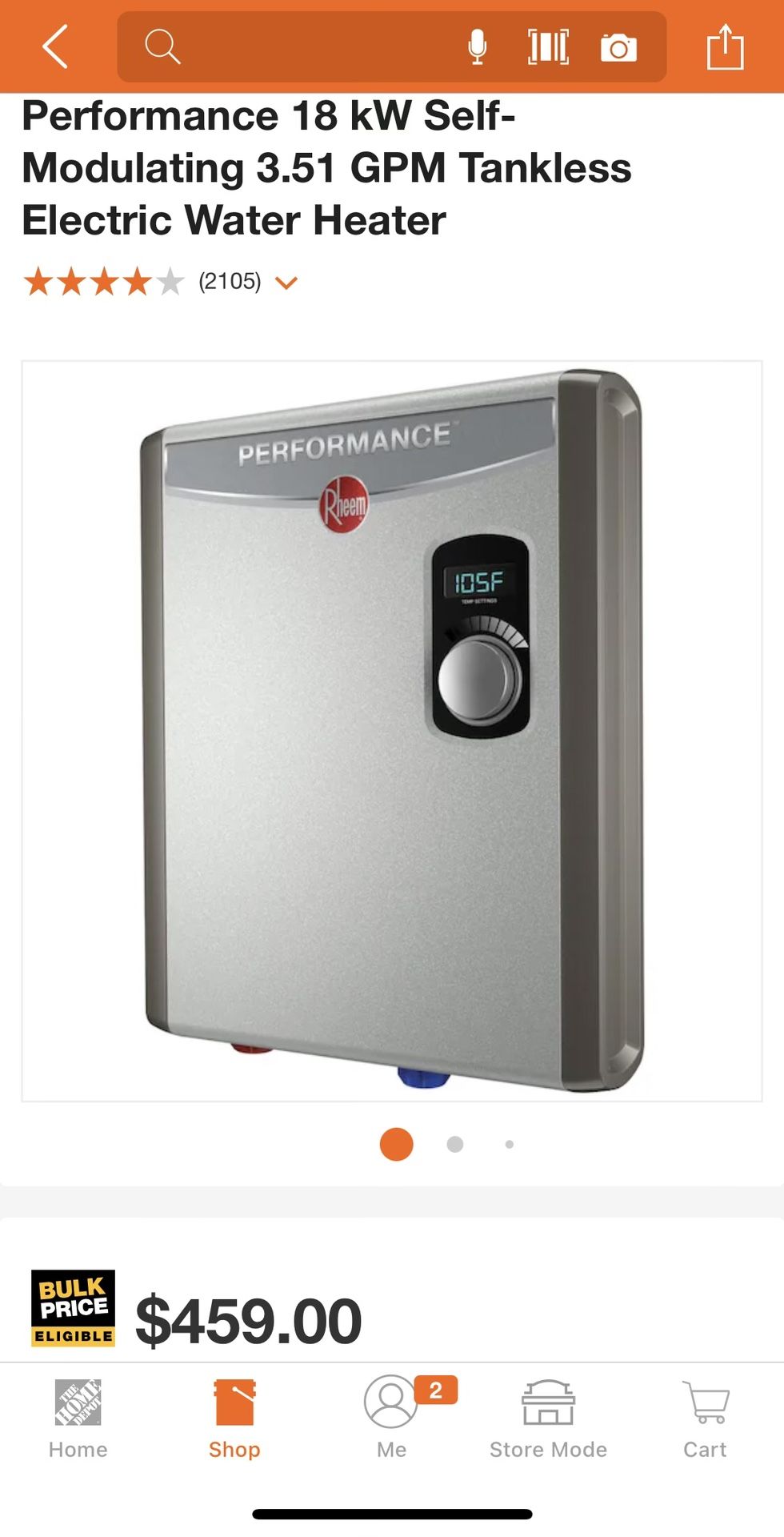 Tankless Electric Water Heater