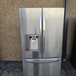 LG Three Doors Stainless Steel Refrigerator.