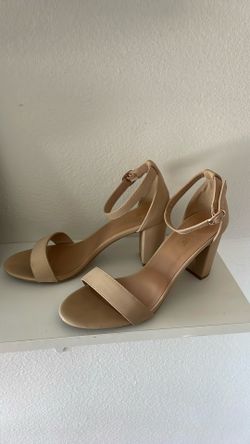 Beige 3 inch heels 
