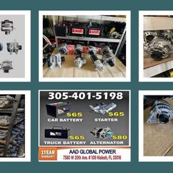 Reconstruidos los alternadores de autos con 1 año de garantía