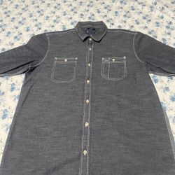 American Rag Mens Large L Dress Shirt Button Up Alfani lululemon Zara Western H & M Hollister Express Macys INC International Concepts Casual Rsq