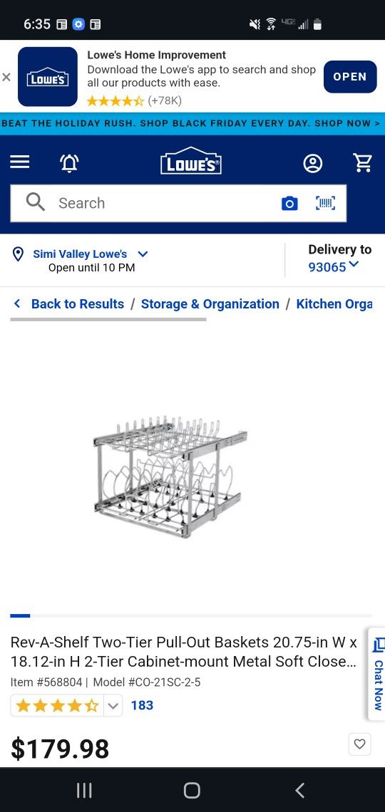 Pull Out Shelf