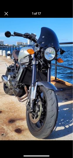 YamahaXSR900 scrambler motorcycle
