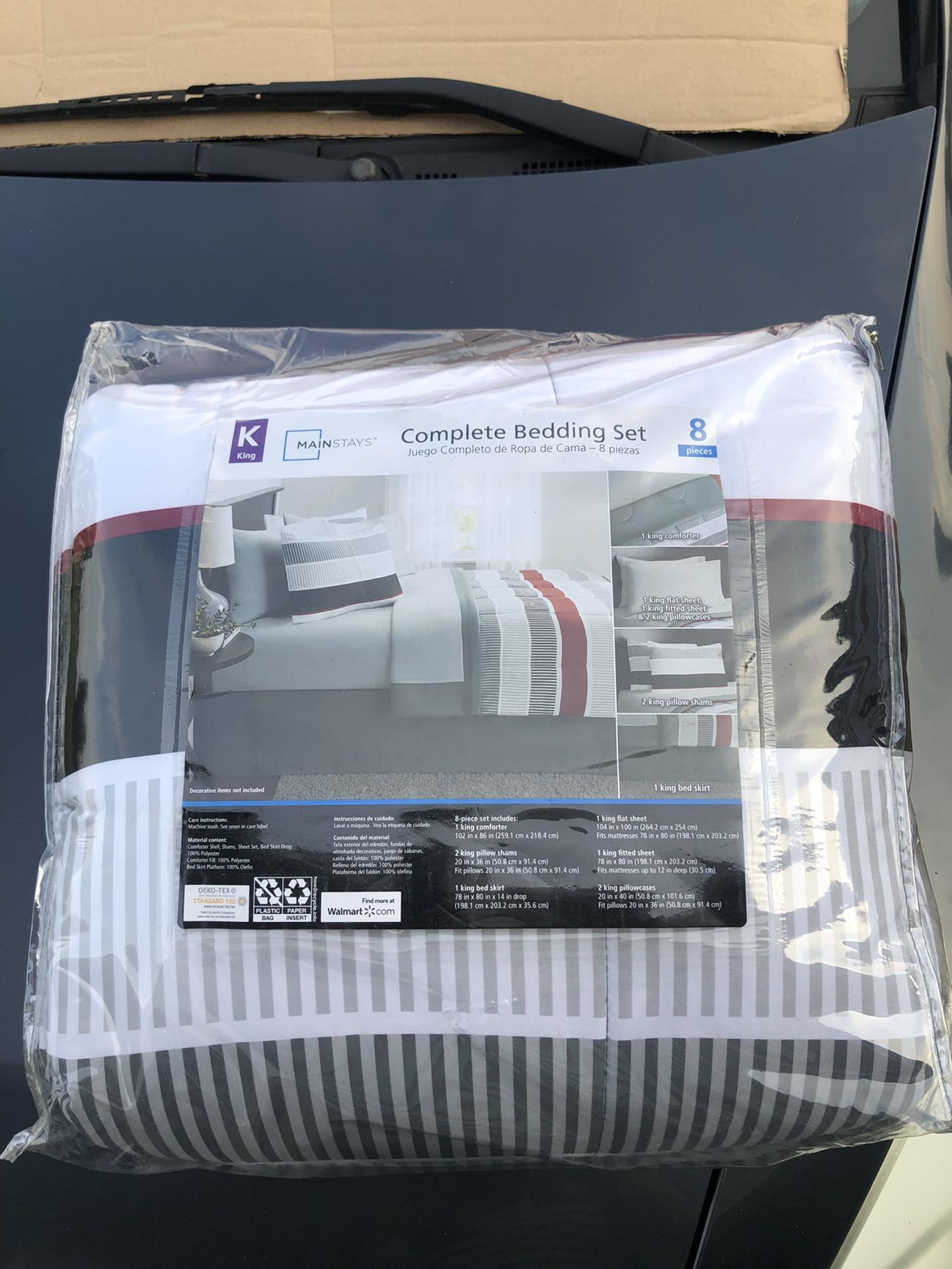 #93 King Mainstays Complete Bedding Set