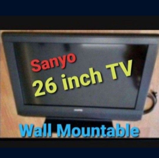 26 Inch SANYO Flat Screen TV HDMI / USB / Very Light / Wall Mountable