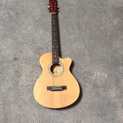 “Clarry Acoustic Cutaway Guitar – Rich Sound, Sleek Design, Perfect for All Skill Levels!”