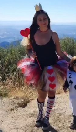Queen of Hearts costume tutu