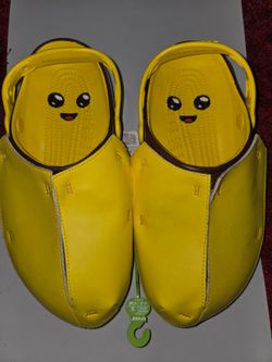 Crocs X Fortnite Classic Clog Peely Lemon Men's Size 8 Women's Size 10