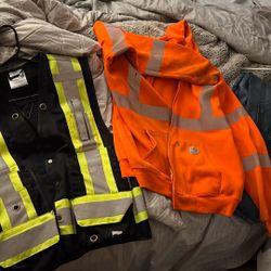 Surveyor Safety Vest And A Carhartt reflector Carhartt sweater