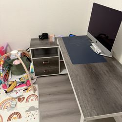 Office Desk (Free Office Chair) 