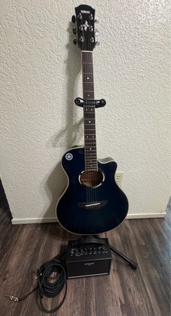 Yamaha Acoustic-Electric Guitar – Dark Blue