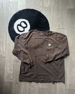 Vintage Brown Carhartt long sleeve shirt