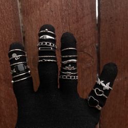 Women’s Silver Rings Cubic Zirconia Everyday Wear Rings 