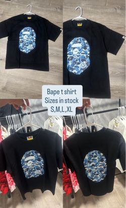 Best bape  tee shorts short sleeve for the summer and great quality 💯 100 for two