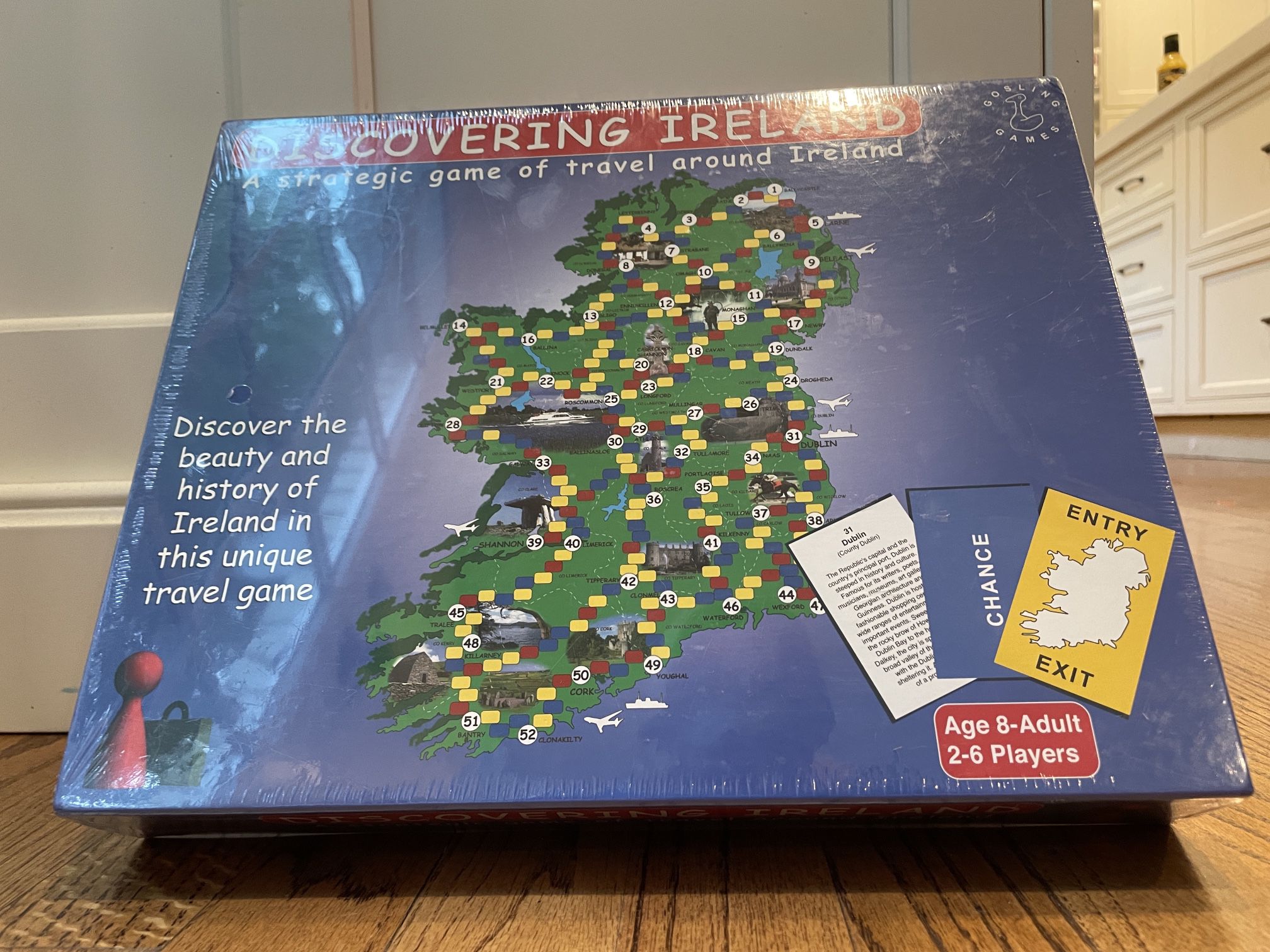 Discovering Ireland 'Strategic Game Of Travel' Made In Ireland Gosling Brand New   Explore the beauty of Ireland with this exciting game of travel! Ma