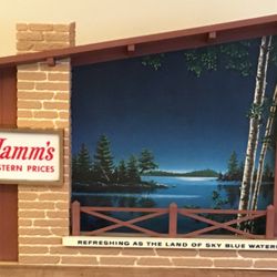 Vintage HAMM’S Beer Starry Skies light-up motion sign