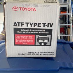 6 Quarts Genuine Toyota ATF Type T-IV Automatic Transmission Fluid 