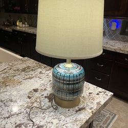 MCM French Drip Glaze Table Lamp