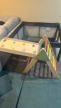 Wooden playscape
