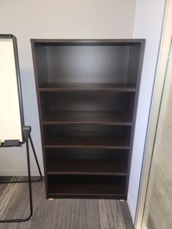 Dark Brown Office Book Shelve Cabinet