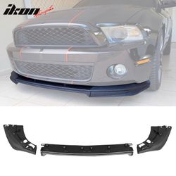Fits 2010-2014 Ford Mustang GT500 OE Style Front Bumper Lip Spoiler Unpainted 3PCS